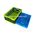 Reusable plastic foldable crates and containers